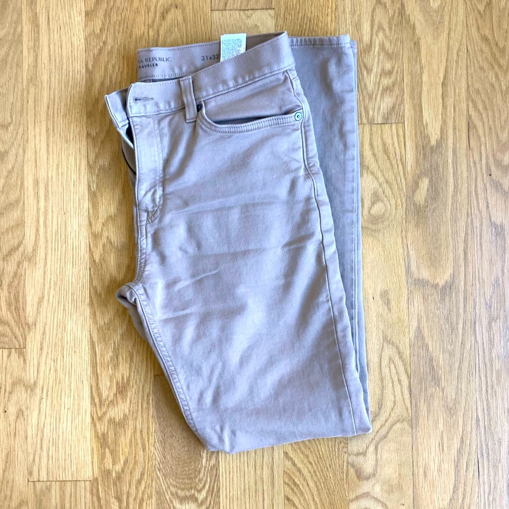 Men’s Banana Republic Traveler Slim Fit Stretch Khakis 31x32